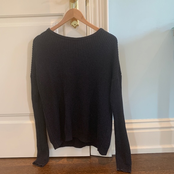 Blue Knit Brandy Melville Sweater - Picture 2 of 2